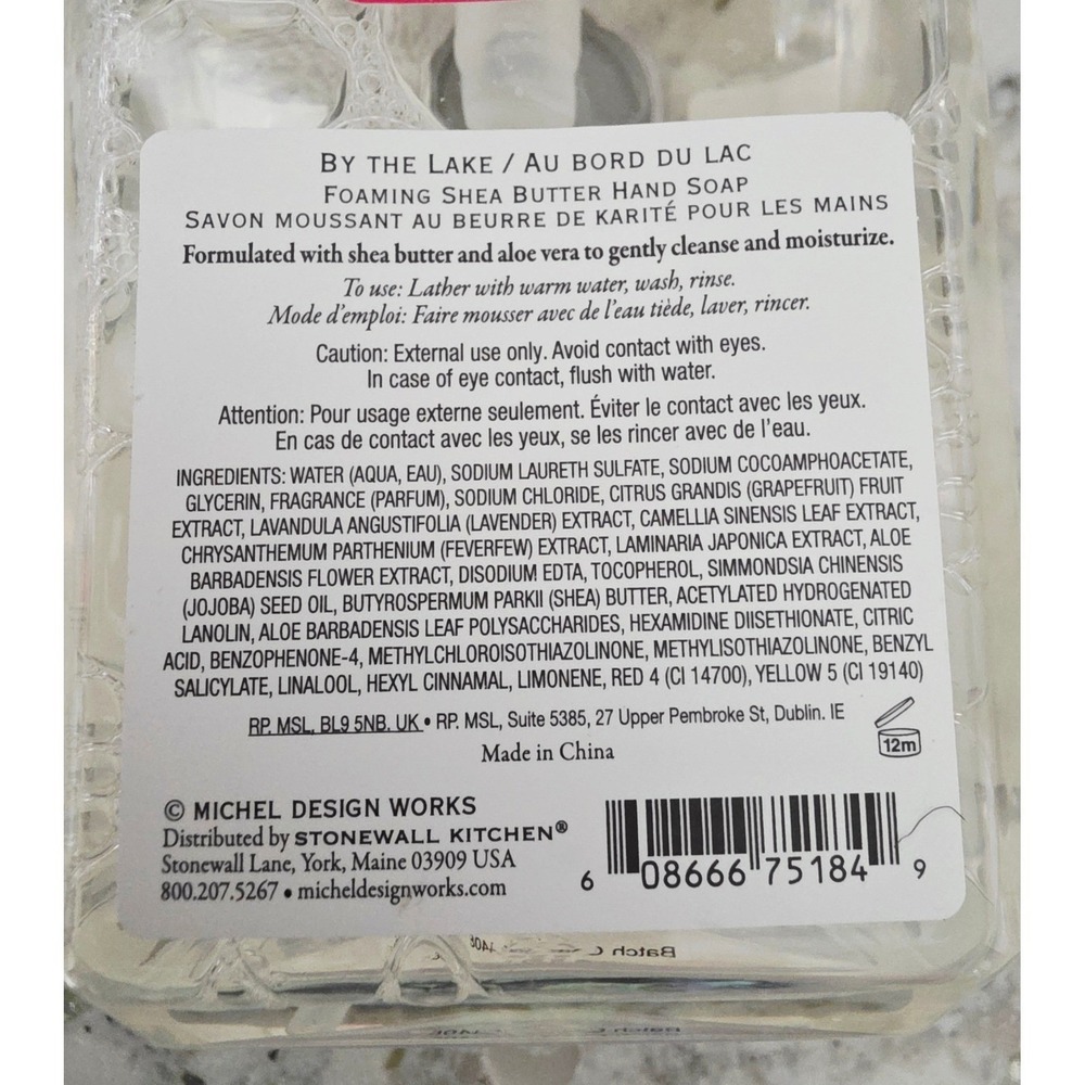 Michel Design Works By The Lake Foaming Shea Butter Hand Soap Fresh Water NEW - Picture 8 of 8